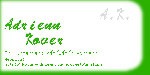 adrienn kover business card